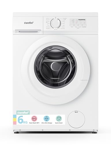 COMFEE' 6kg Washing Machine Ultra Slim Energy Class D White