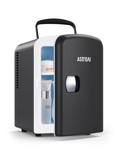 Detalle de AstroAI Mini Fridge 4 Litre / 6 Can: Portable AC+DC Cooler (Black)