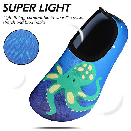 Detalle 2 de SAGUARO Kinder Badeschuhe Blau Octopus Gr. 26/27 EU – Aquaschuhe, schnell trocknend