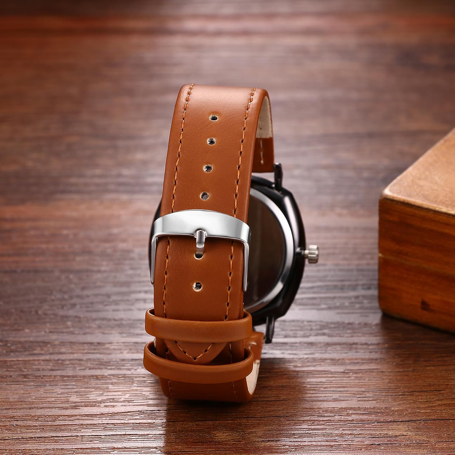 Thumbnail 2 de Avaner Herren-Quarzuhr mit PU-Armband und arabischer Ziffernskala
