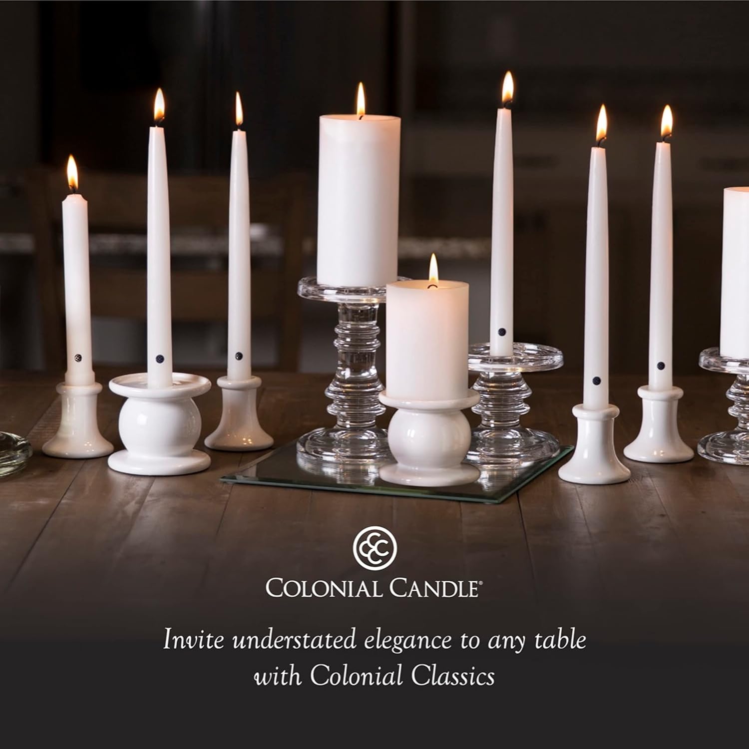 Thumbnail 5 de Colonial Candle Unscented Taper Candle, Ivory, 10 In, Pack of 12 (Classic Collection)