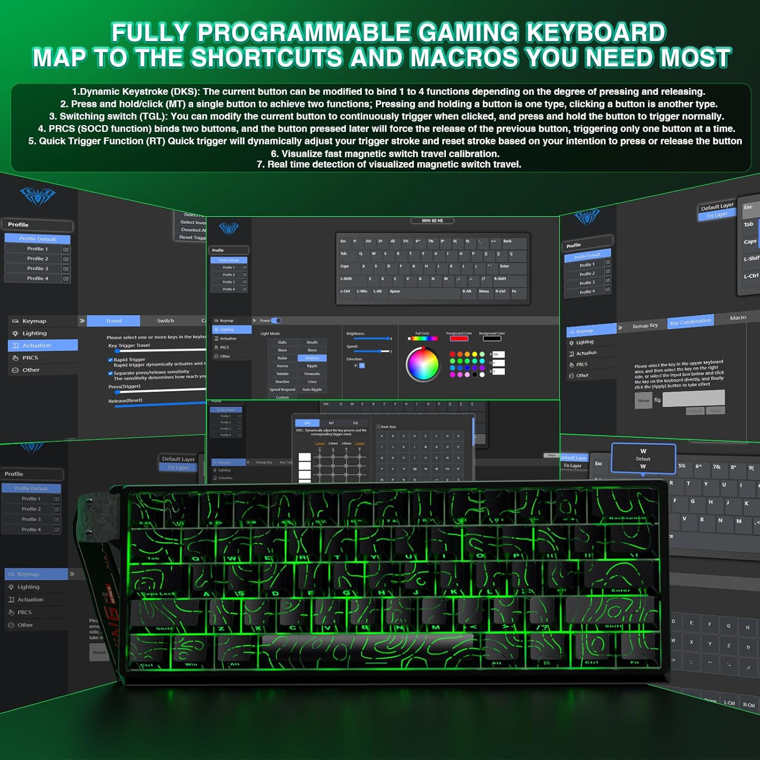 Thumbnail 5 de AULA WIN60 HE Mechanische Tastatur