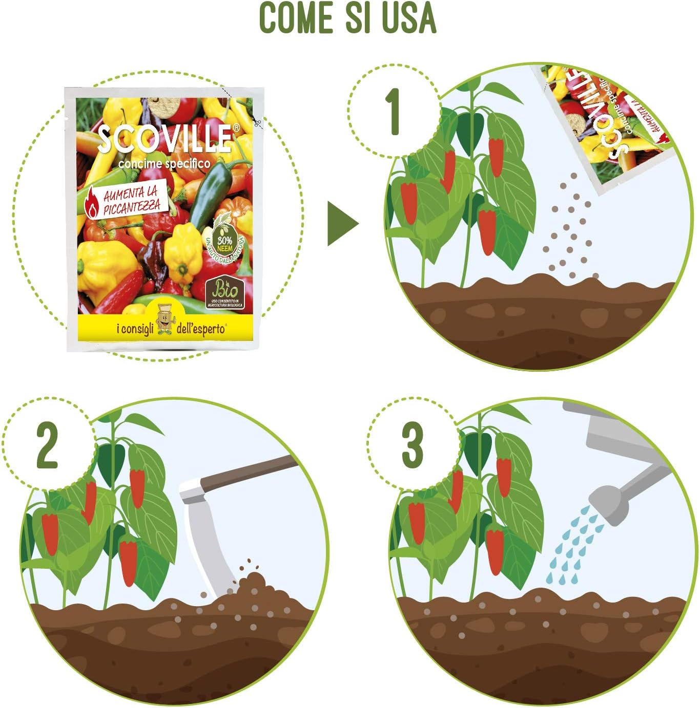 Thumbnail 2 de Scoville Concime Organominerale per Peperoncini 100 g