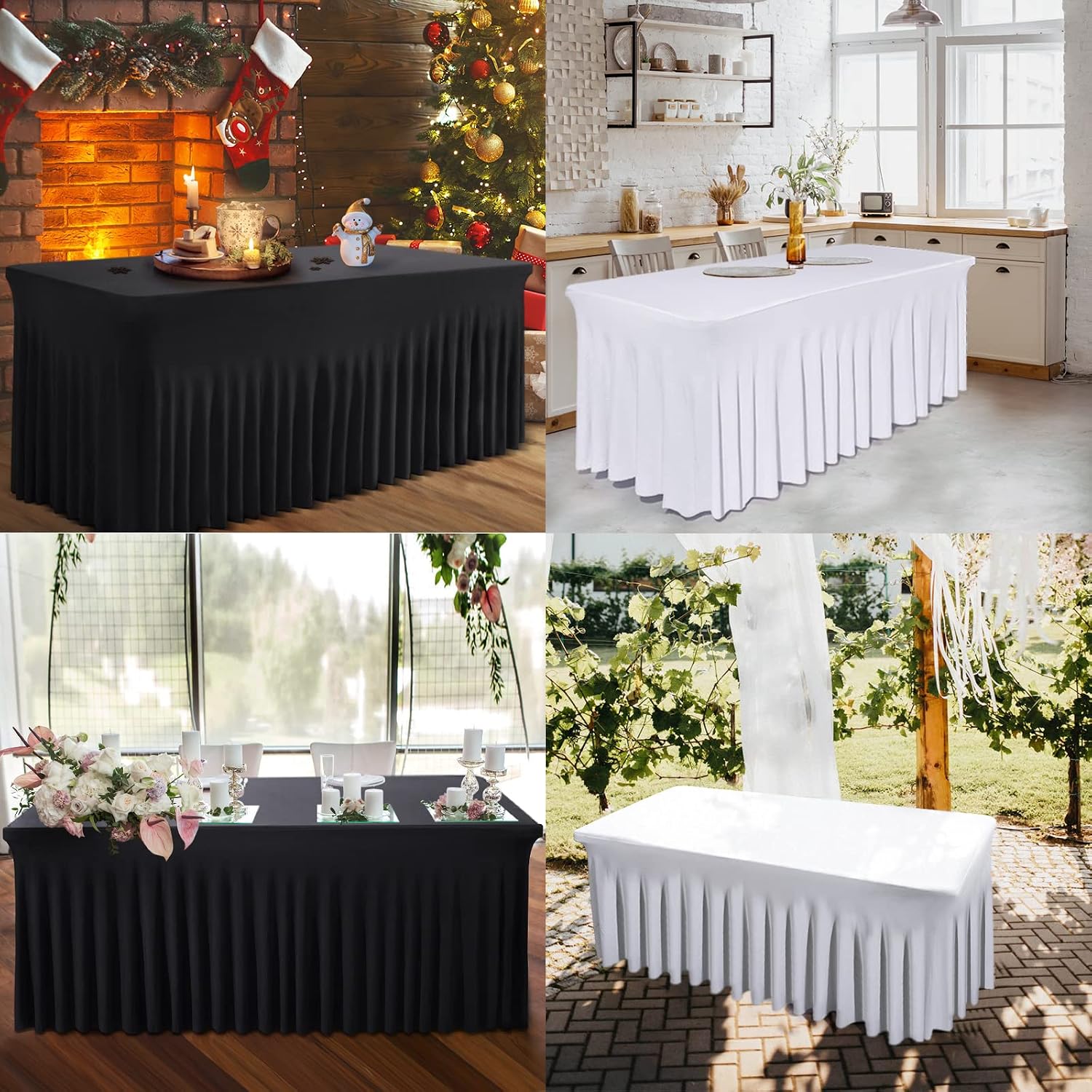 Thumbnail 4 de BDDC Table Skirt for 4 Foot Tables 48" 📋