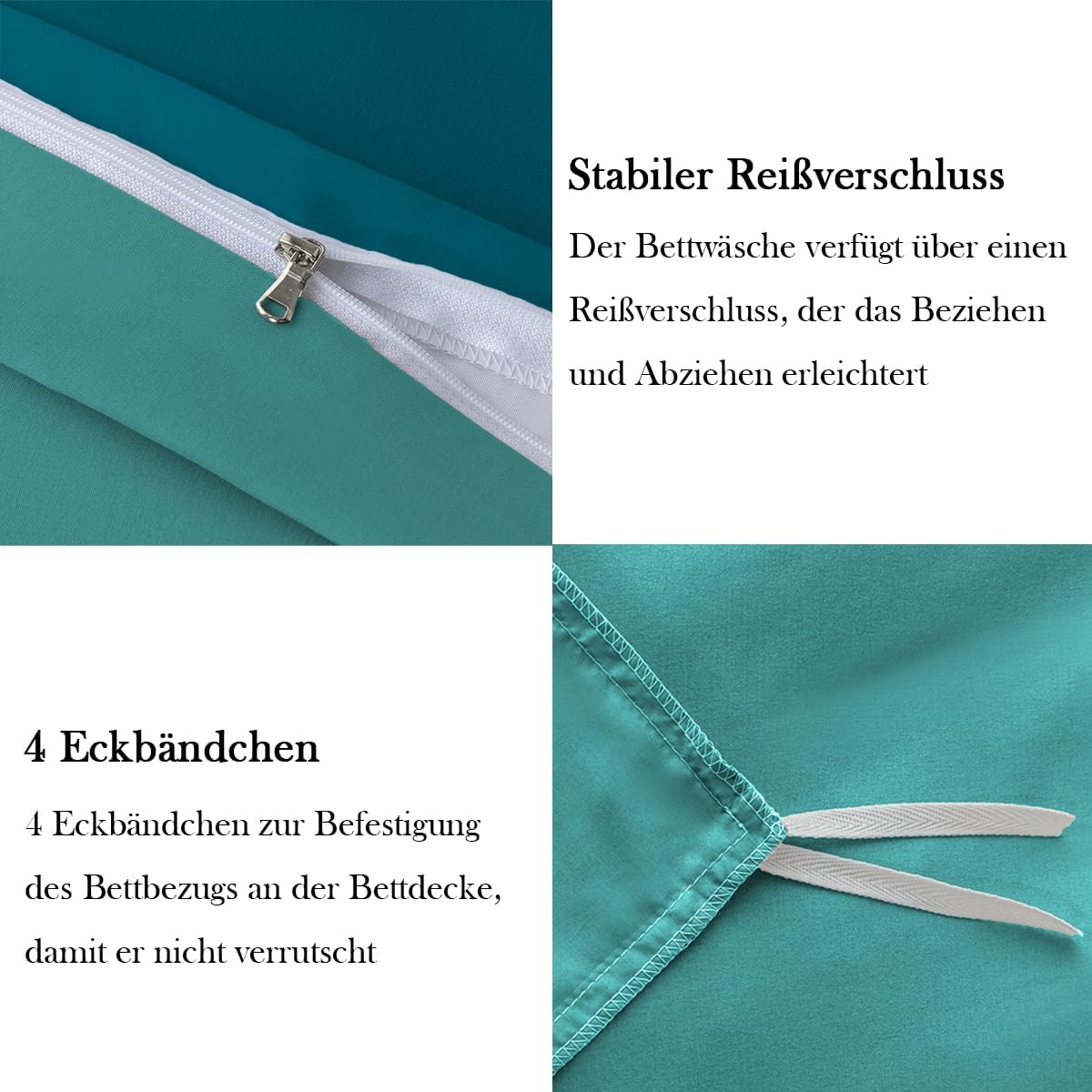Thumbnail 3 de Nesture Bettwäsche 135x200 Wendebettwäsche 4‑teilig