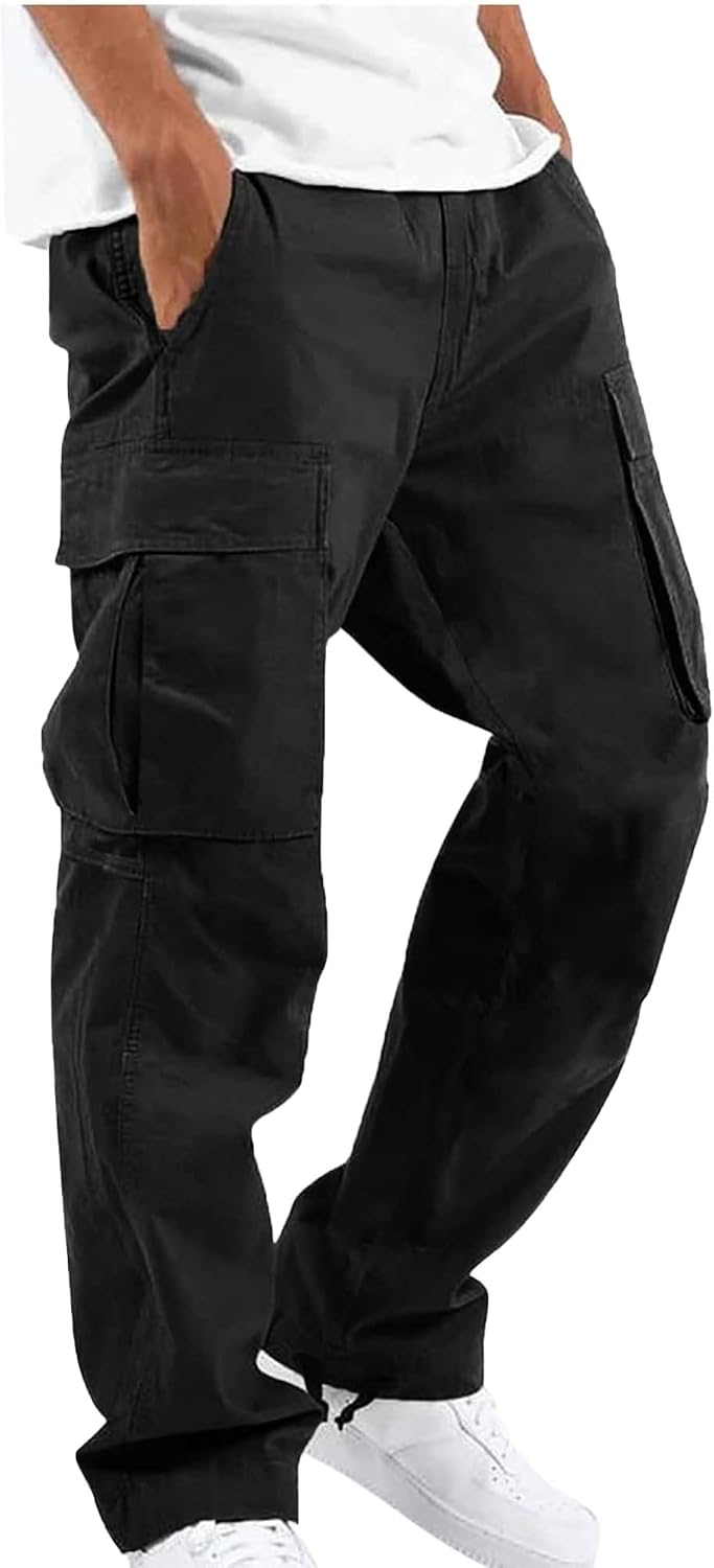Thumbnail 5 de YAOHUOLE Men's Cargo Pants cotton stretch trousers