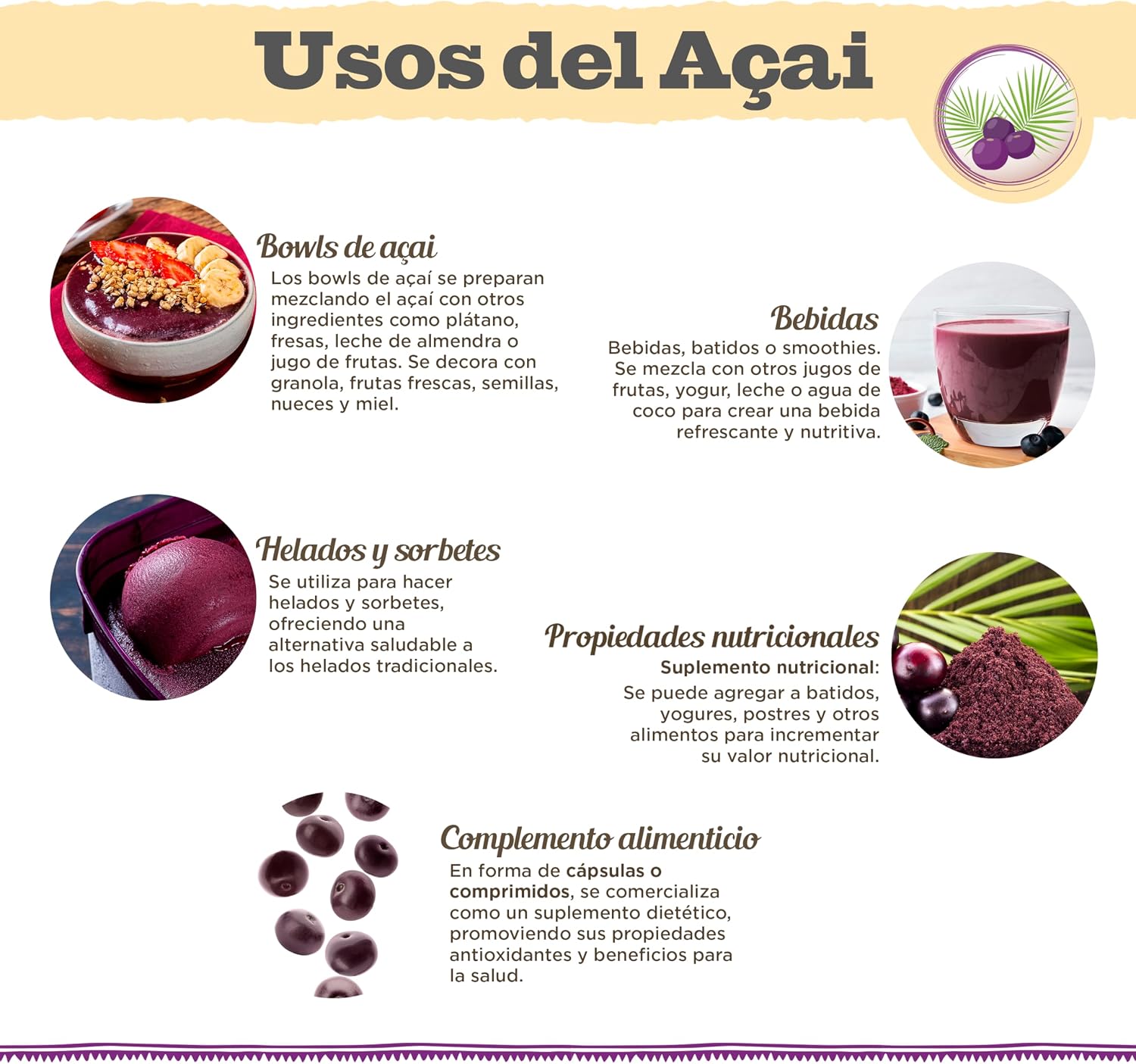 Detalle 1 de Drasanvi ACAI Bio doypack 70 g superalimento 🥣