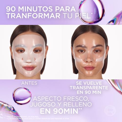 Thumbnail 4 de L'Oréal Paris Revitalift Filler Glass Skin Mascarilla Facial Hidrogel – Pack 4