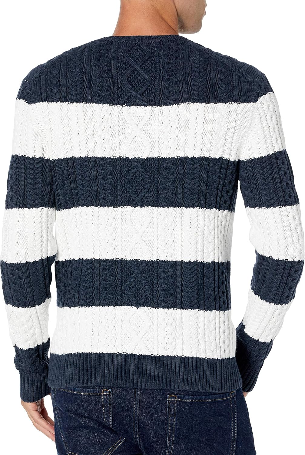 Thumbnail 2 de Herren Pullover mit Zopfmuster aus 100% Baumwolle – Amazon Essentials Rundhalsausschnitt