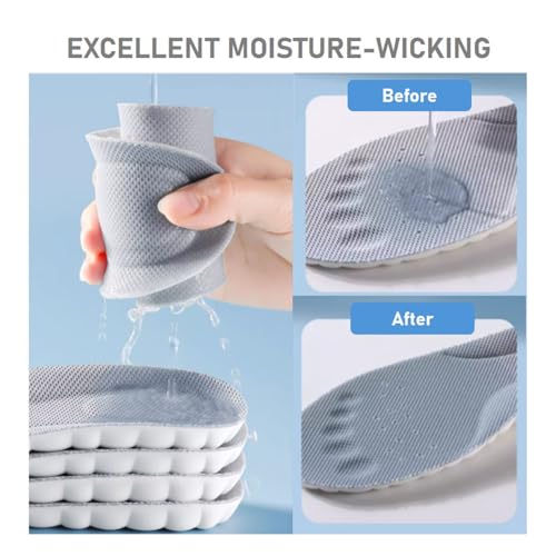 Detalle de VivoFoot 2 Pair Anti-Fatigue Foam Comfort Insole (UK7-10, Grey) review