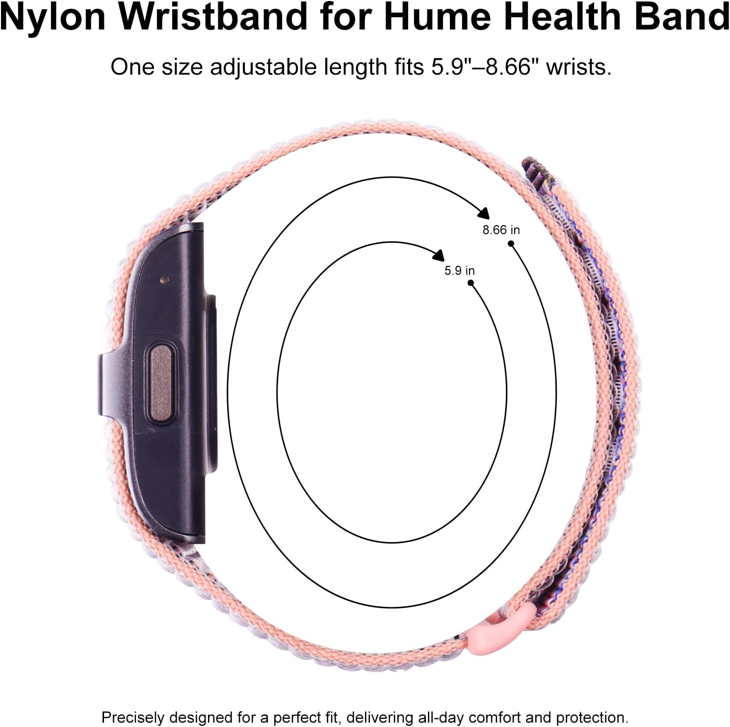 Thumbnail 2 de Polyjoy replacement strap for Hume Health Band – soft breathable sport nylon wrist loop