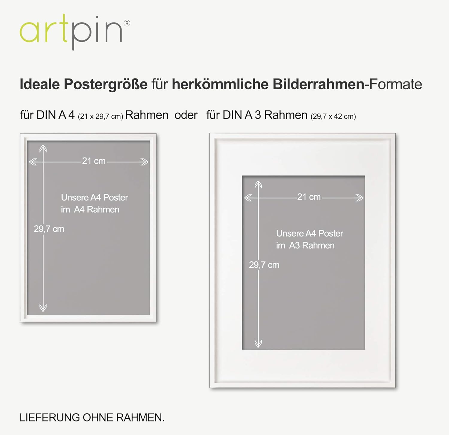 Thumbnail 6 de artpin® 3er Set Poster Kinderzimmer – Waldtiere, A4 Bilder für Baby-/Kinderzimmer
