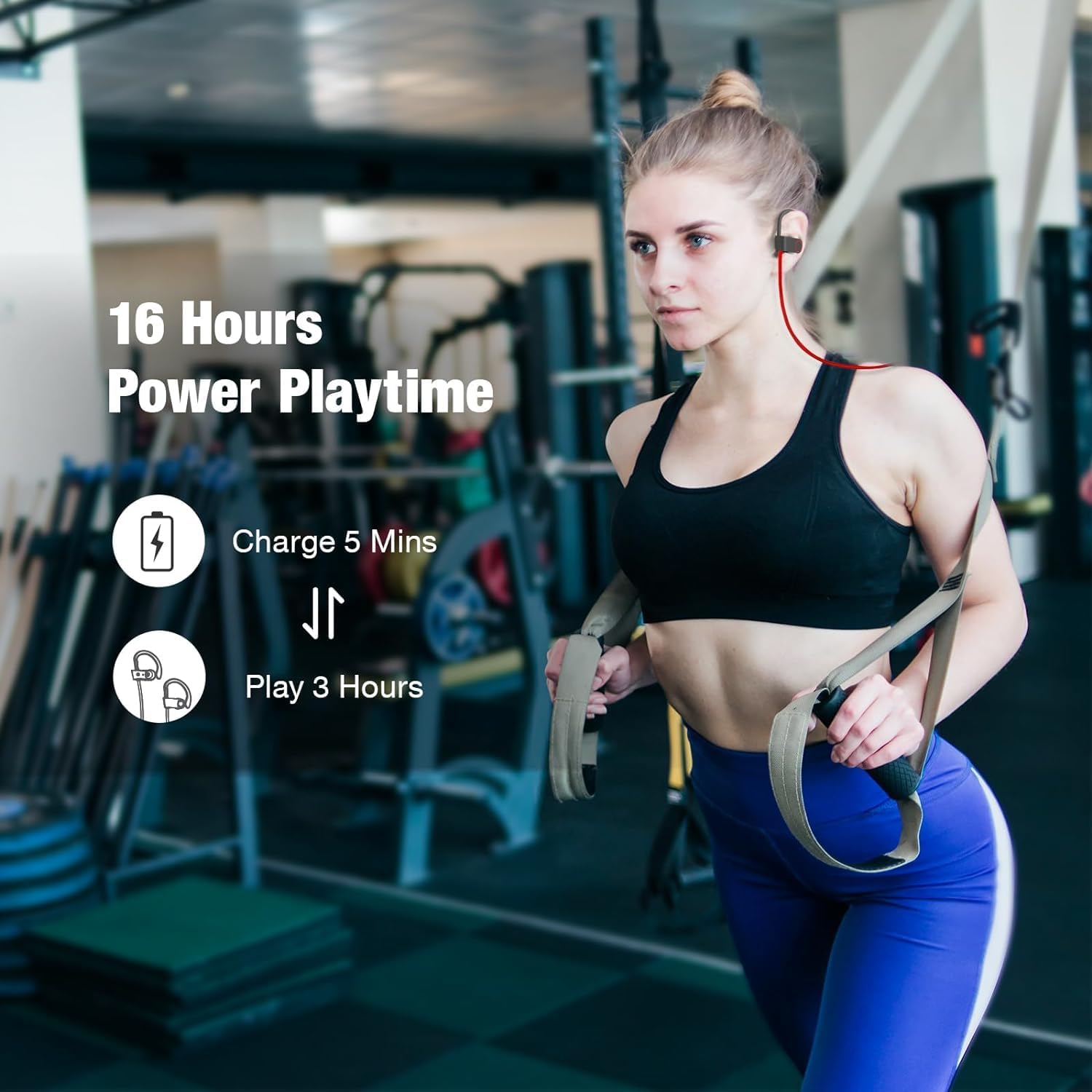 Thumbnail 6 de NUASI Bluetooth Headphones Bluetooth 5.3 Wireless Earphones