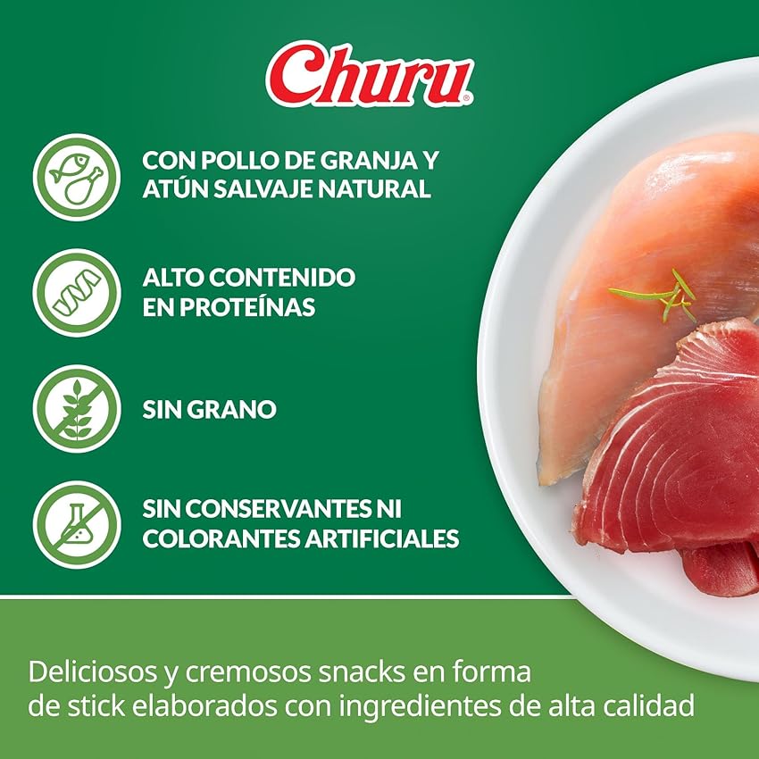 Thumbnail 2 de INABA Churu Rolls 240 g — palitos de pollo para perro