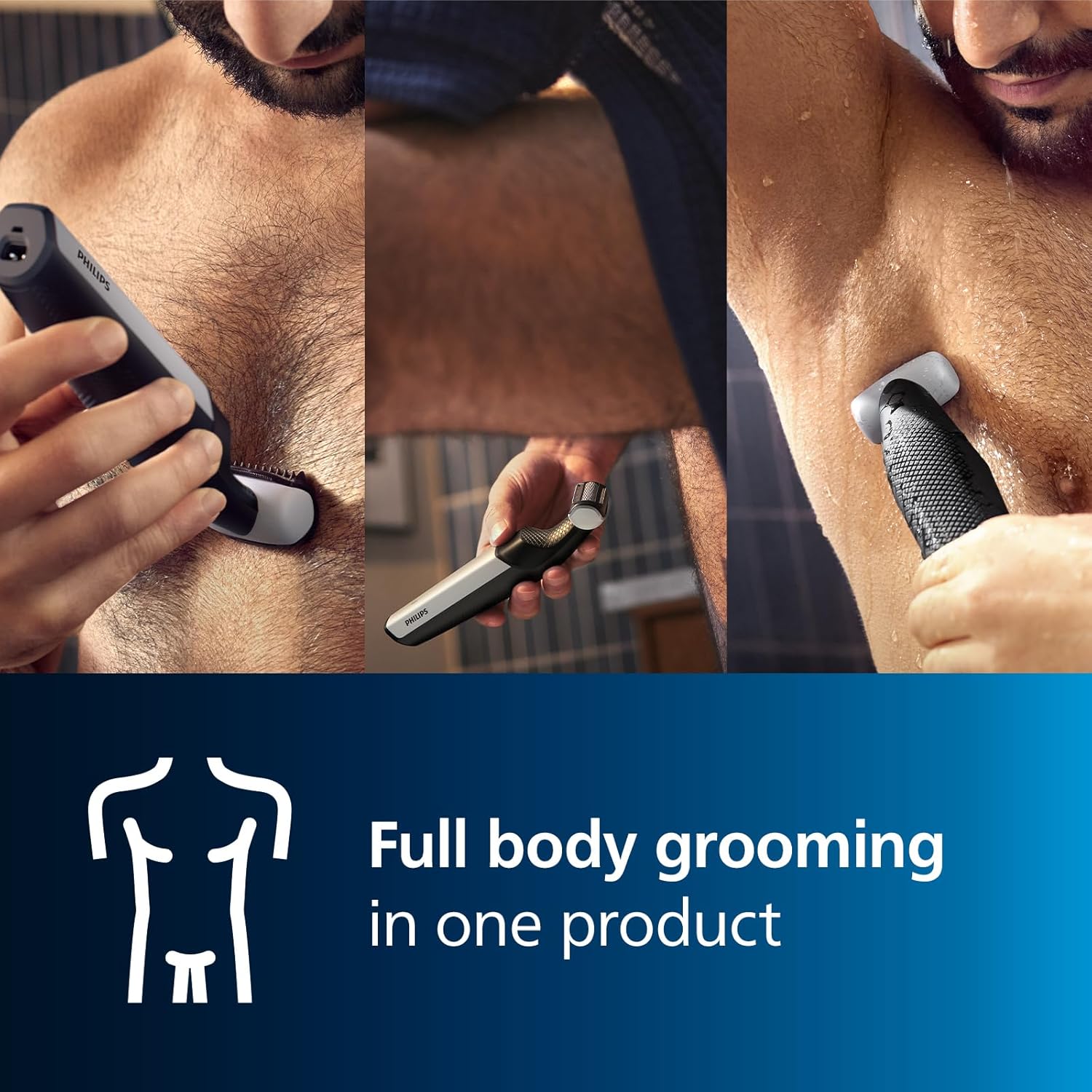 Thumbnail 1 de Philips Bodygroom Series 3000 BG3027/03 showerproof body groomer for groin, legs and more