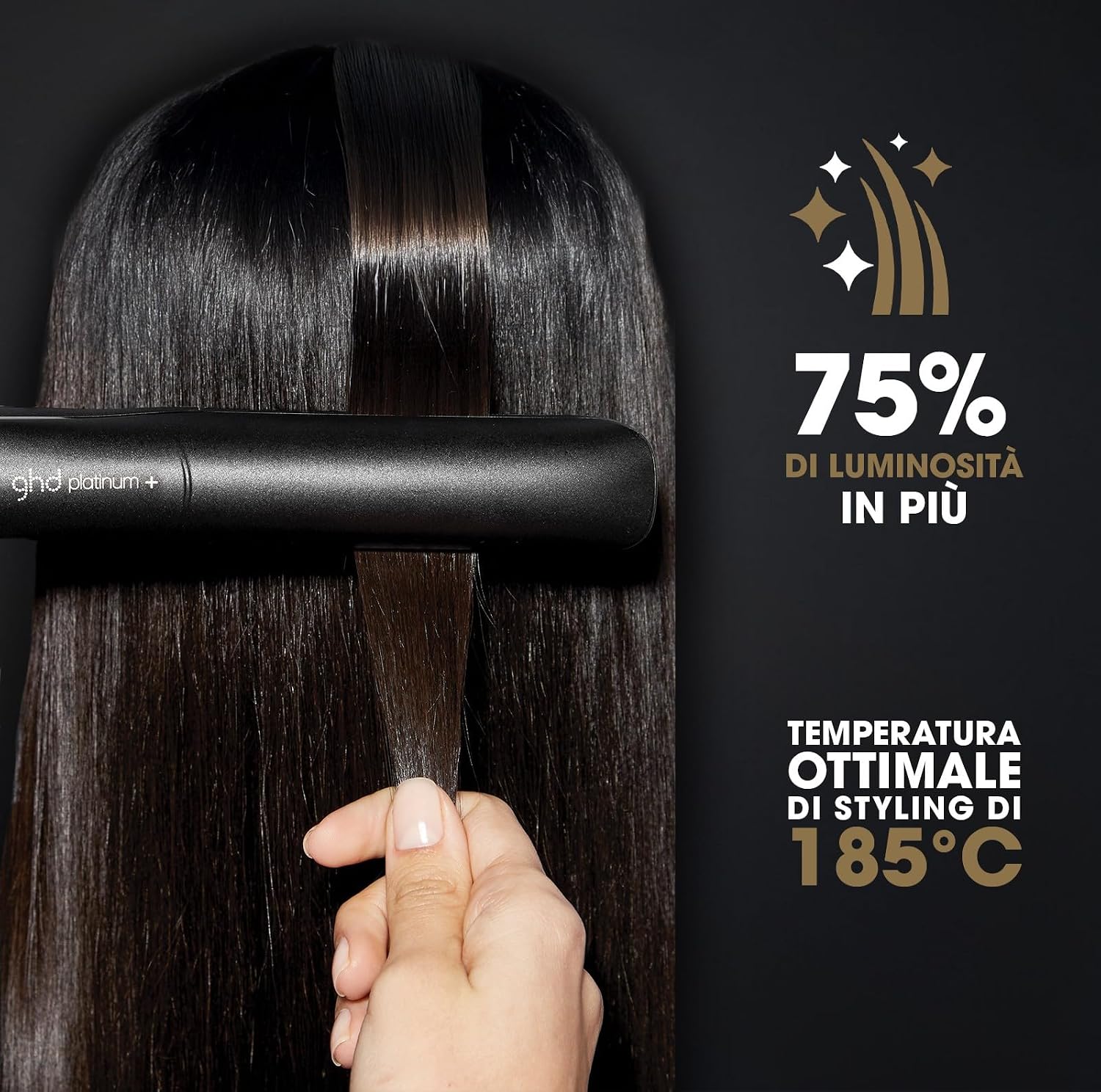 Detalle de ghd Platinum+ Piastra Capelli Professionale Smart: Styling di precisione con tecnologia Predictive