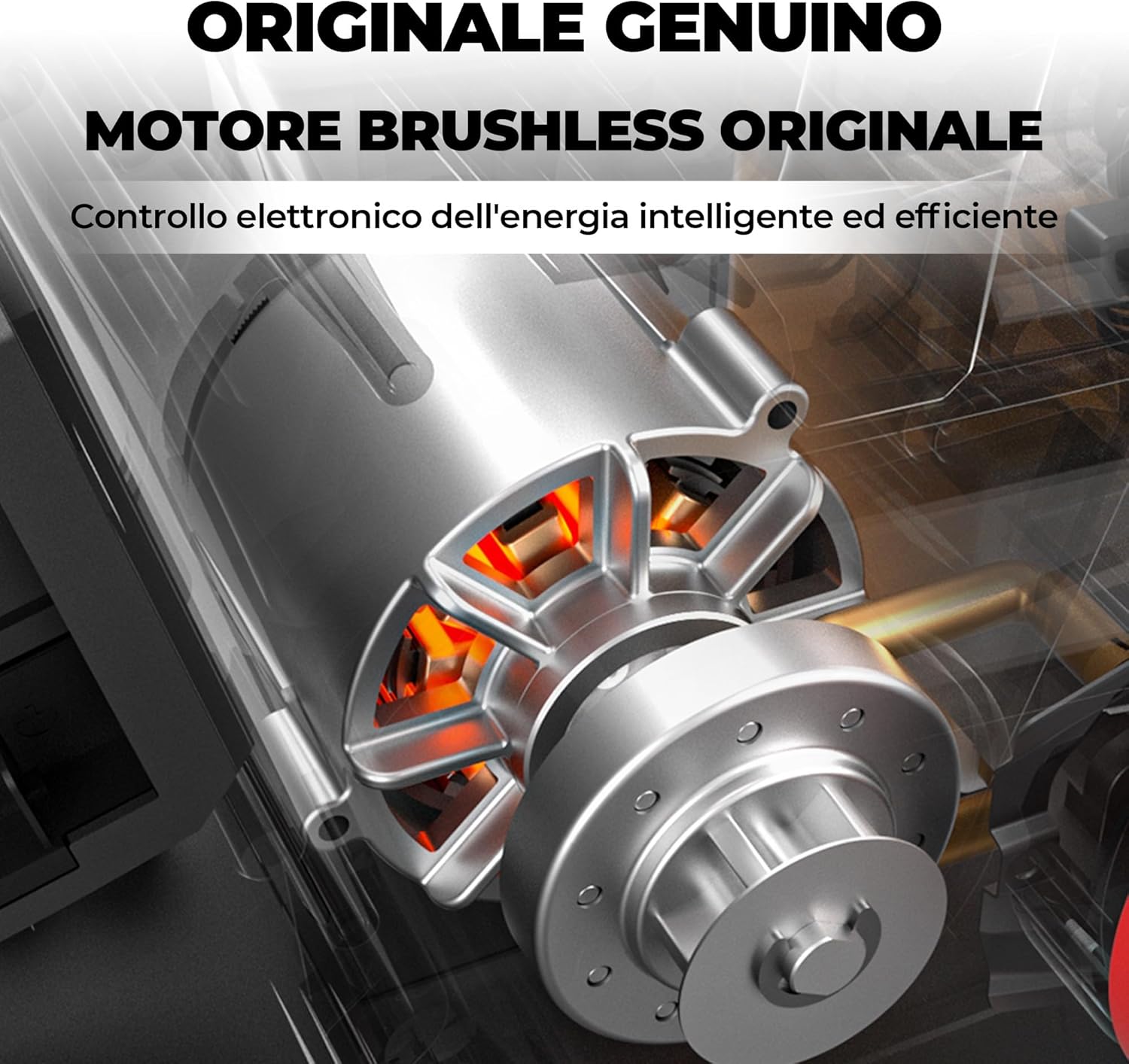 Detalle de DongCheng Motosega a Batteria senza Spazzole 40 V (2 × 20) con guida Oregon e catena 38 cm