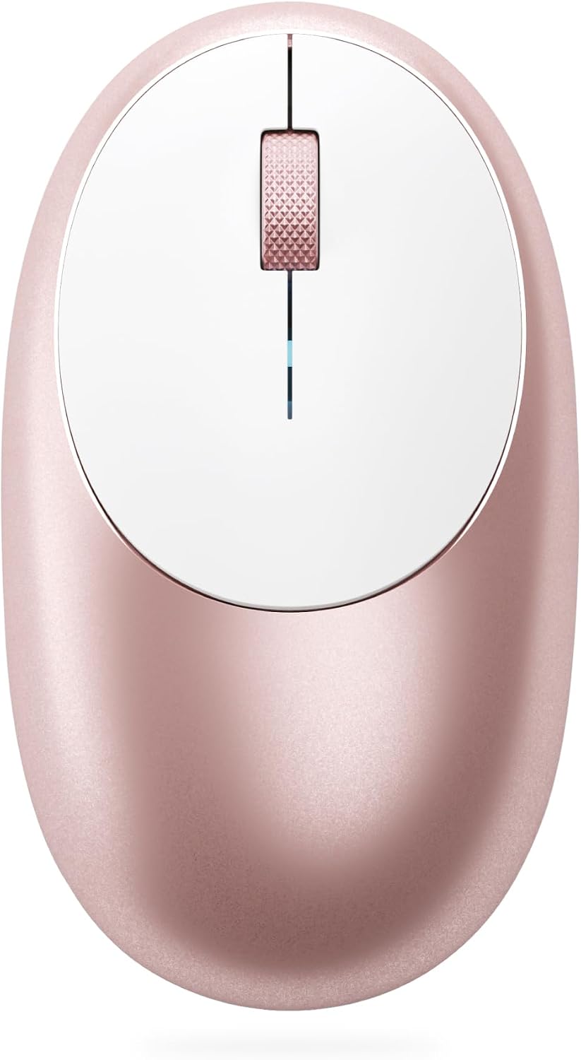 Detalle de Satechi Souris sans fil M1 en aluminium, Bluetooth rechargeable USB‑C, 1200 DPI – Rose