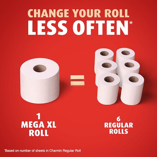 Detalle 2 de Charmin Ultra Strong Toilet Paper, 6 Mega Rolls (24 Regular Rolls) - 2-Ply, Diamond Texture