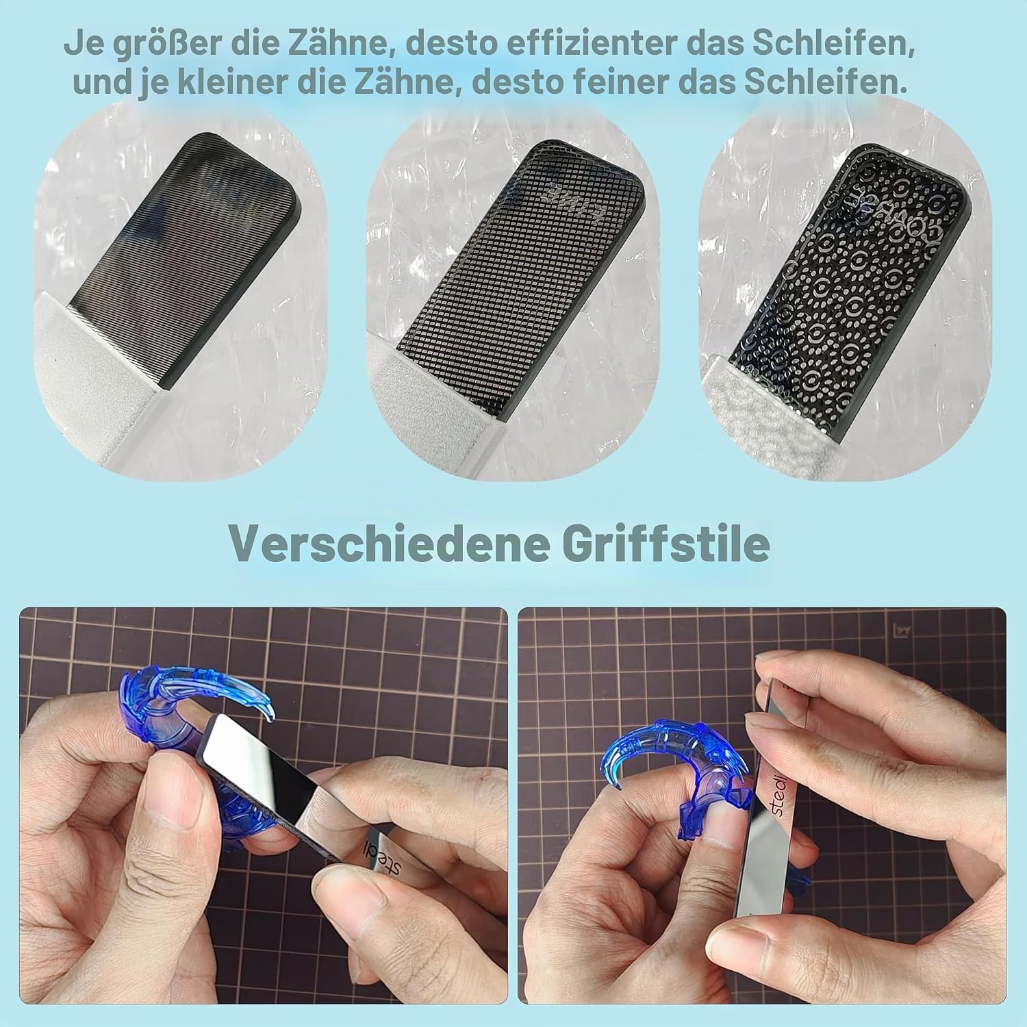 Thumbnail 3 de stedi Hobby Model Polierwerkzeuge-Set (3-teilig) für Glaspolierfeilen mit #320–400, #400–600 und #10000 Grit