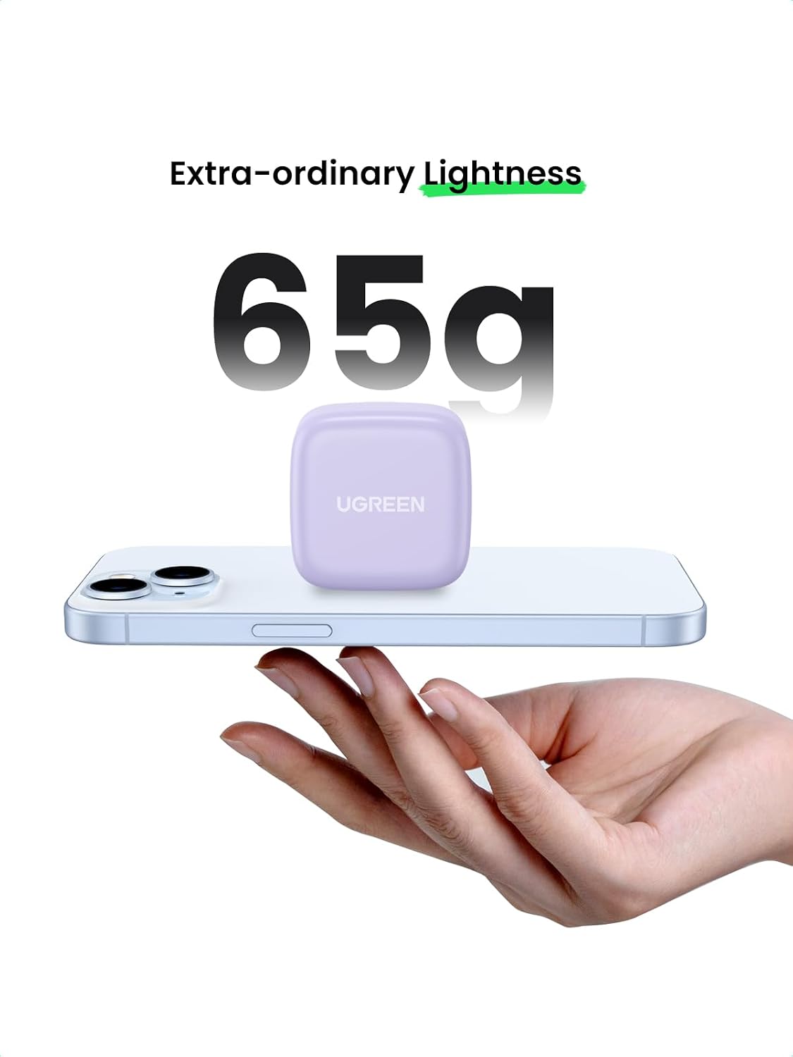 Detalle de UGREEN 20W USB-C Plug PD fast charger adapter (Type-C wall plug)