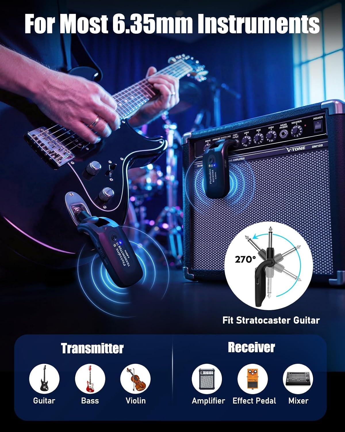 Thumbnail 4 de Flatsons Wireless Guitar System TR-U2