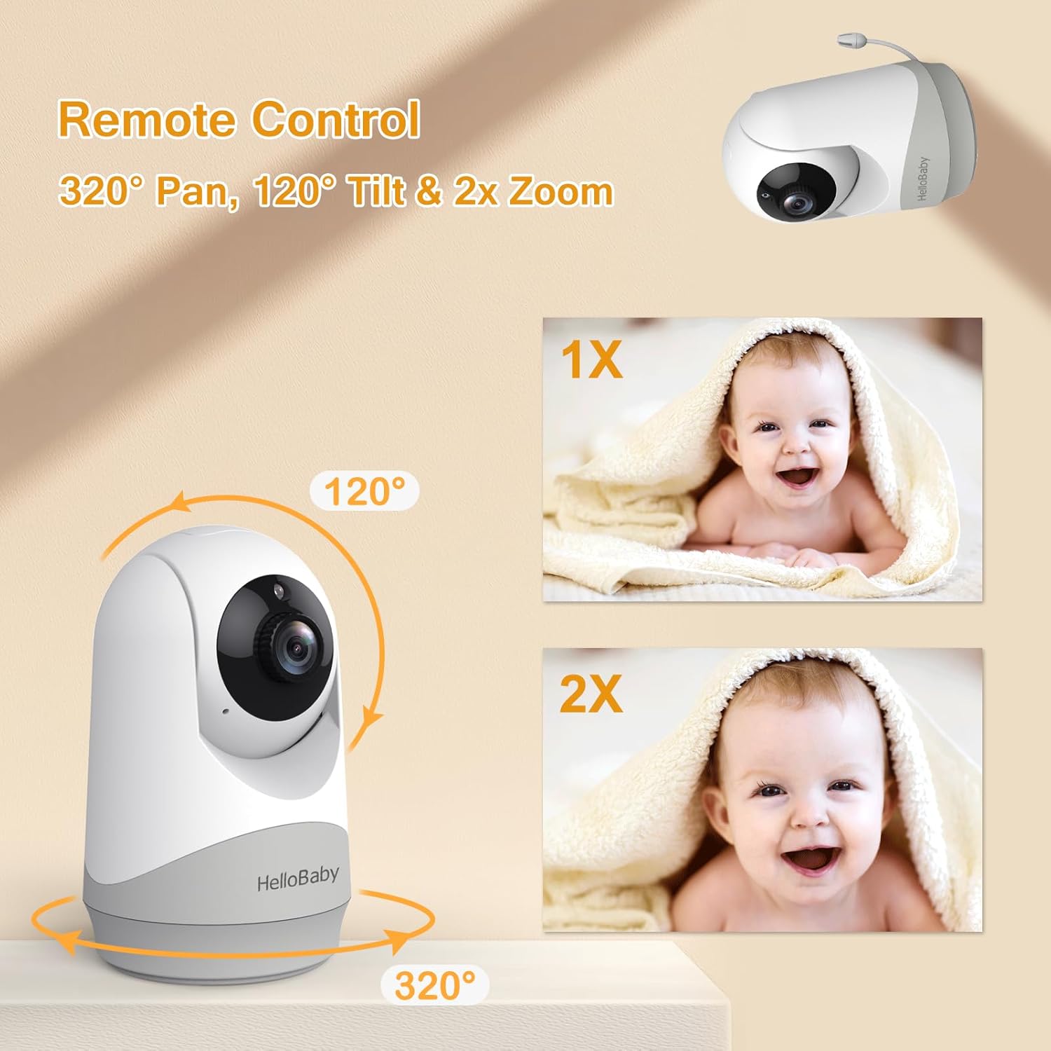 Thumbnail 2 de HelloBaby Baby Monitor 3.2"