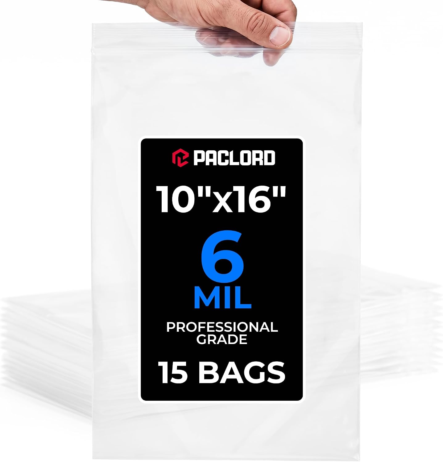 Detalle de Plastic Zip Bags, 10 x 16 Inch