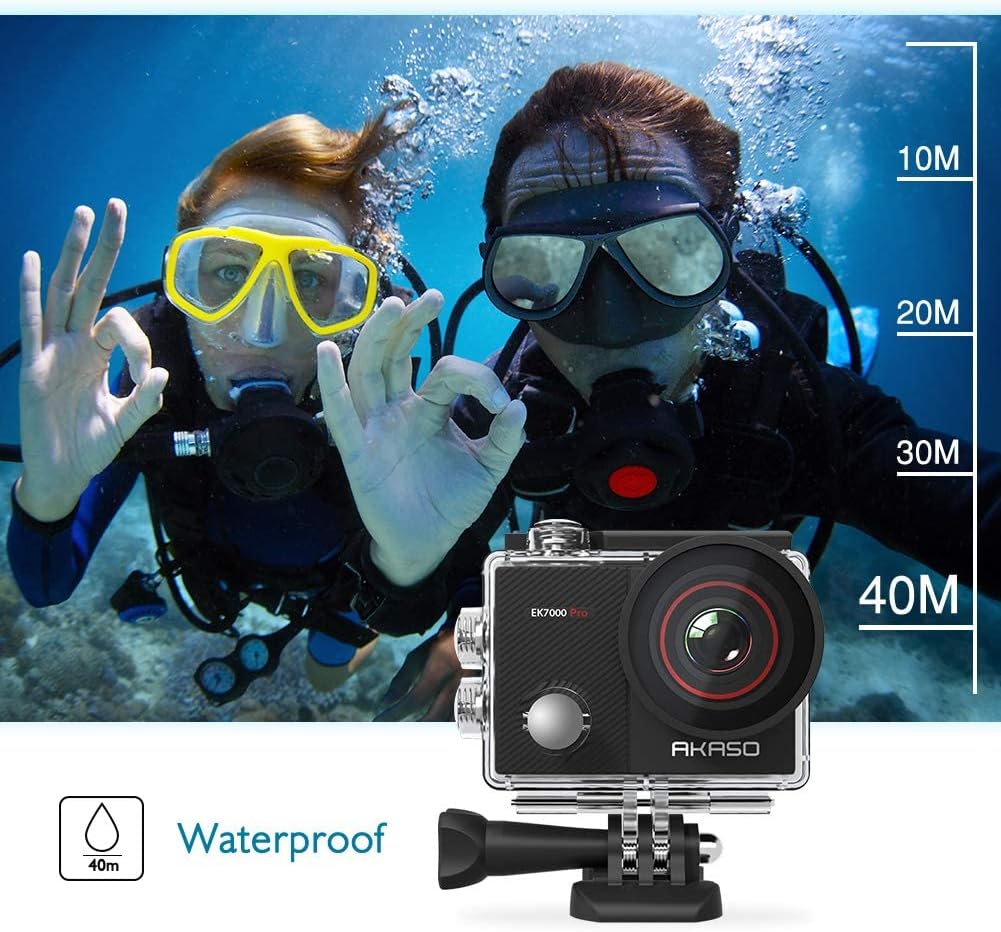 Thumbnail 2 de AKASO EK7000 Pro 4K action camera with touch screen