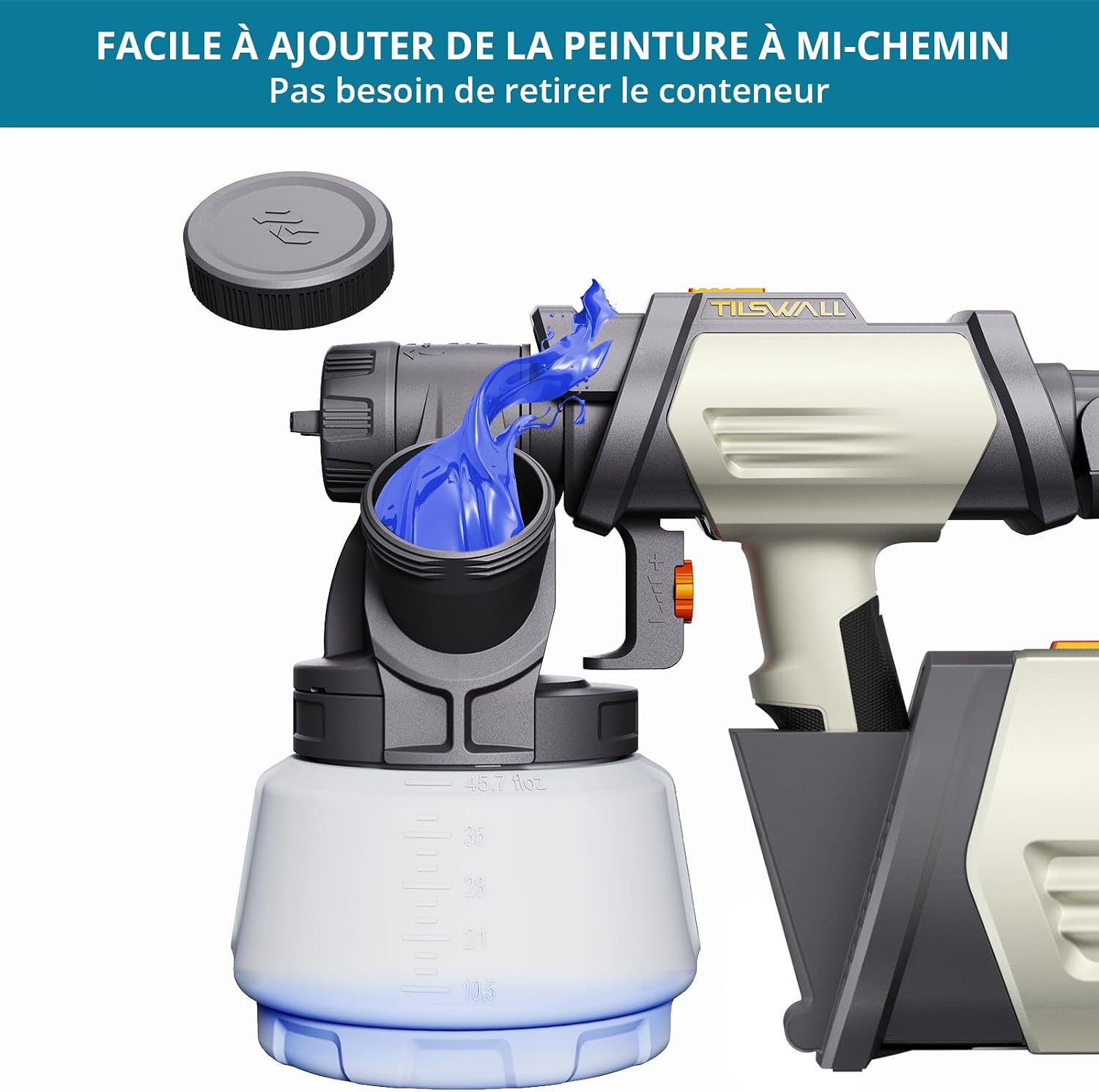Detalle 2 de Tilswall Pistolet a Peinture 800W đš