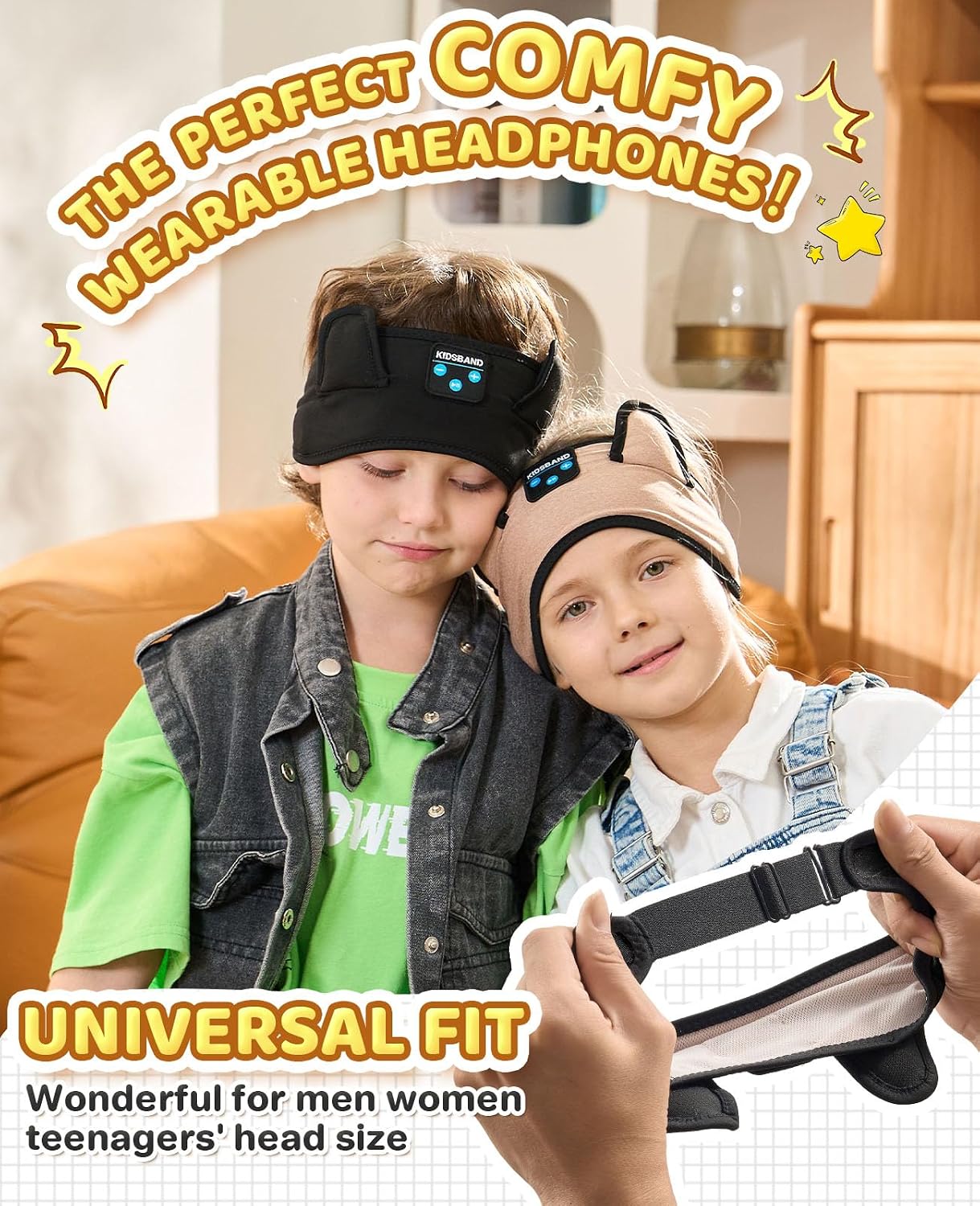 Thumbnail 6 de KIDSBAND KIDS01 Kids Headband Headphones, Foldable, Adjustable, Bluetooth and 3.5 mm