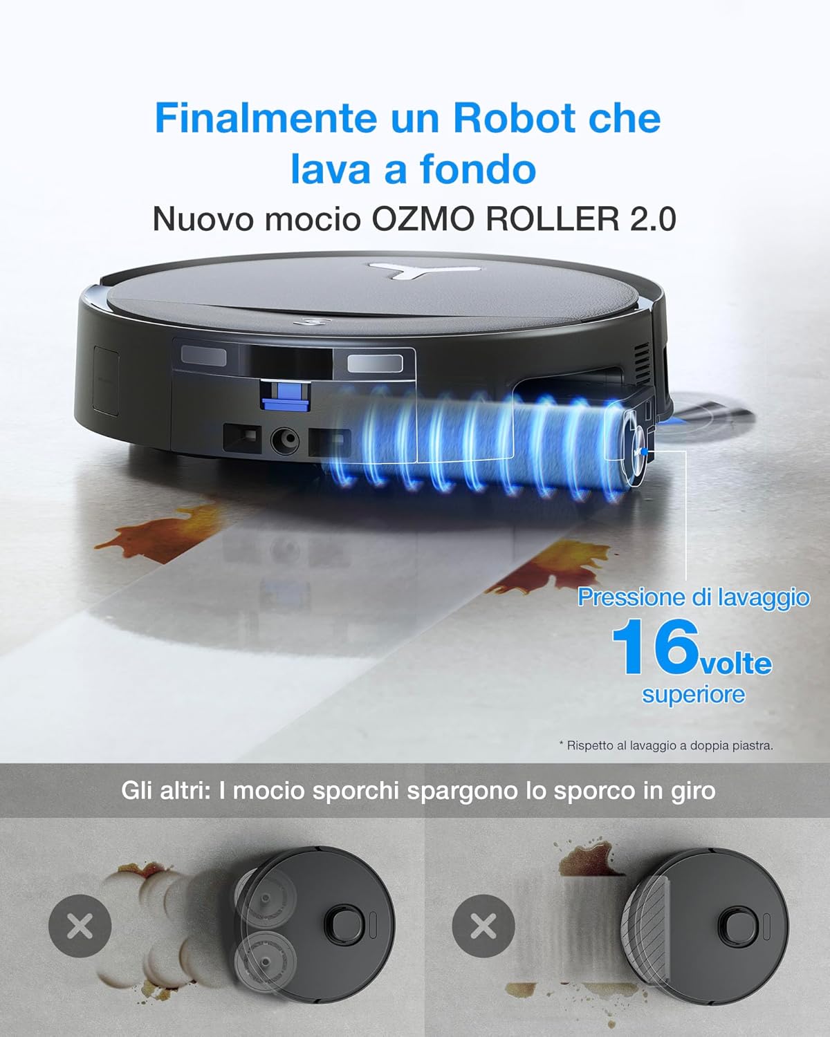 Thumbnail 2 de ECOVACS DEEBOT T80S OMNI: robot aspirapolvere lavapavimenti con carica Ultra e tecnologia ZeroTangle