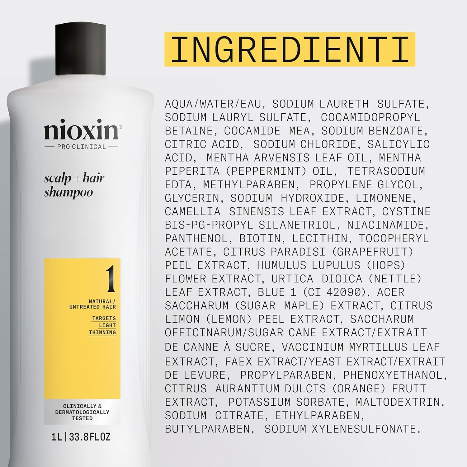 Thumbnail 5 de Nioxin Scalp + Hair Thickening Sistema 1: shampoo, balsamo e trattamento per capelli con assottigliamento lieve