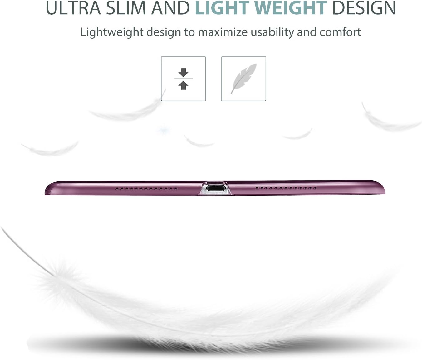 Thumbnail 6 de ProCase ultra-slim iPad Air 3 / iPad Pro 10.5 protective cover with translucent back (Purple)