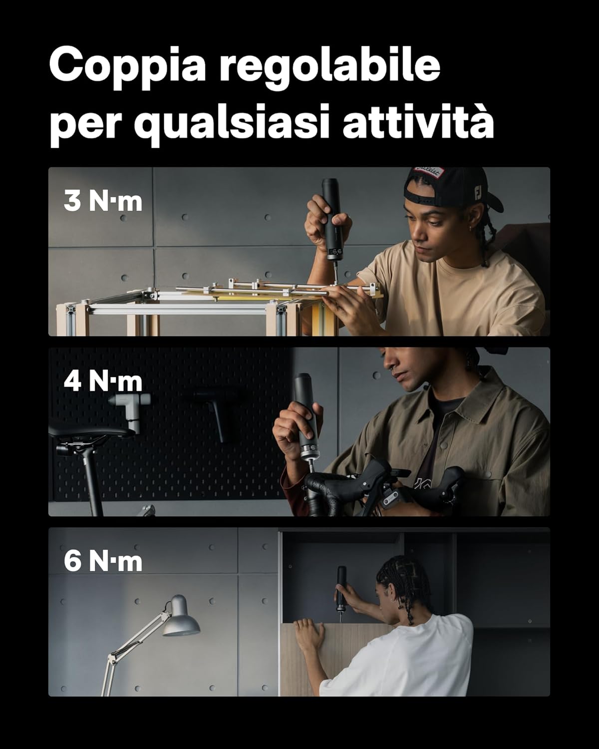 Thumbnail 3 de HOTO PixelDrive Cacciavite Elettrico: Set da 6 Coppie, Display Intelligente, 30 punte e LED – ideale per elettronica e riparazioni domestiche