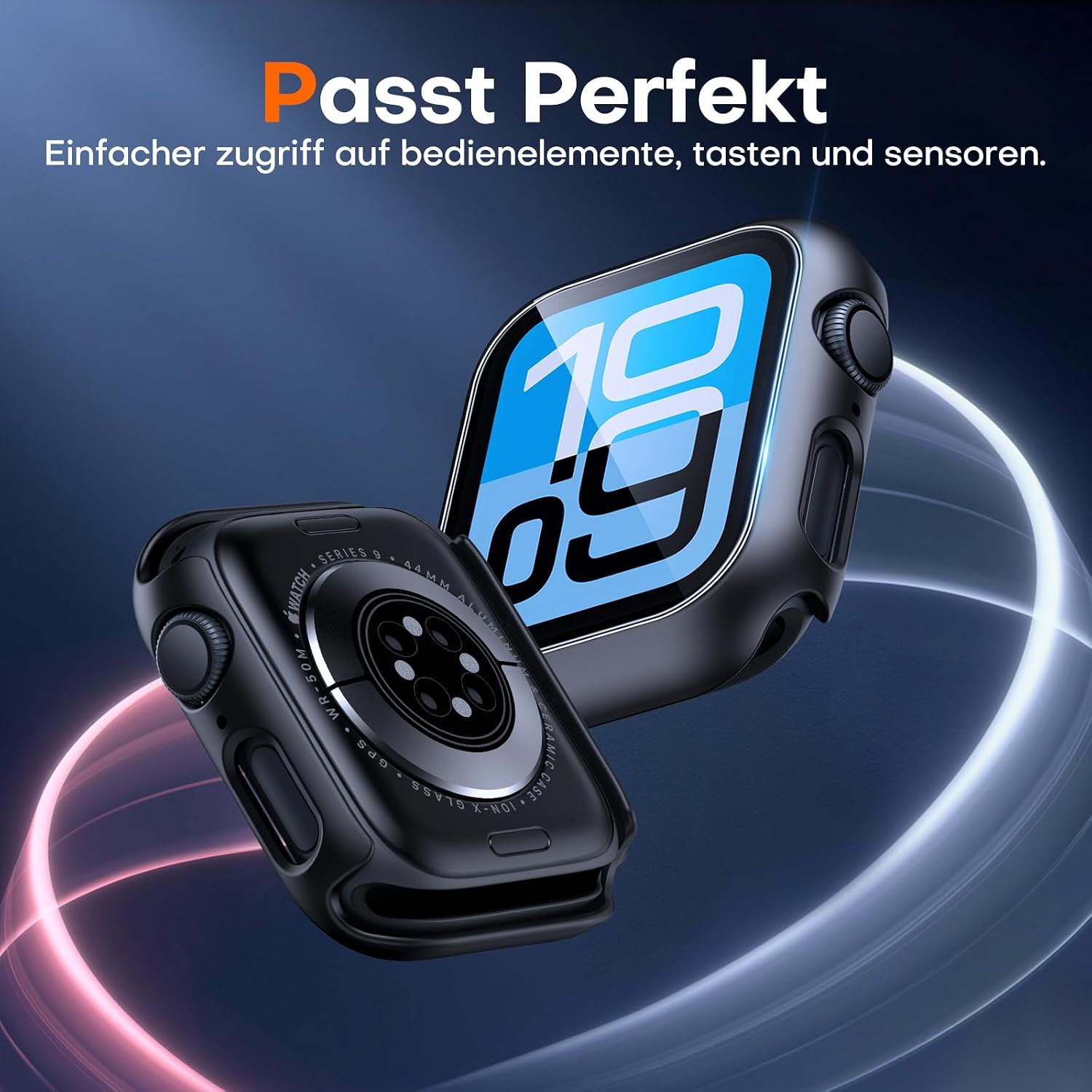 Thumbnail 4 de TAURI Apple Watch Hülle 44mm 2er Set