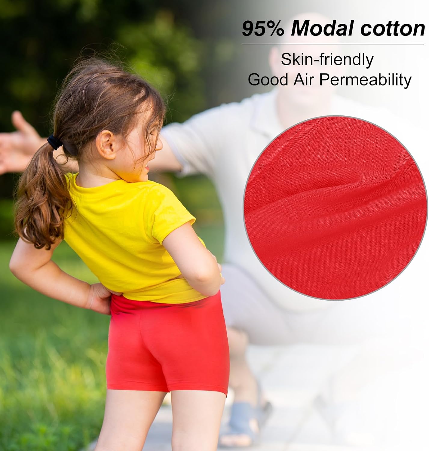 Detalle 2 de HOLLHOFF 15-Pack Girls Shorts: Breathable, Versatile Bike Shorts for Dance, Play, and Dress Overlays