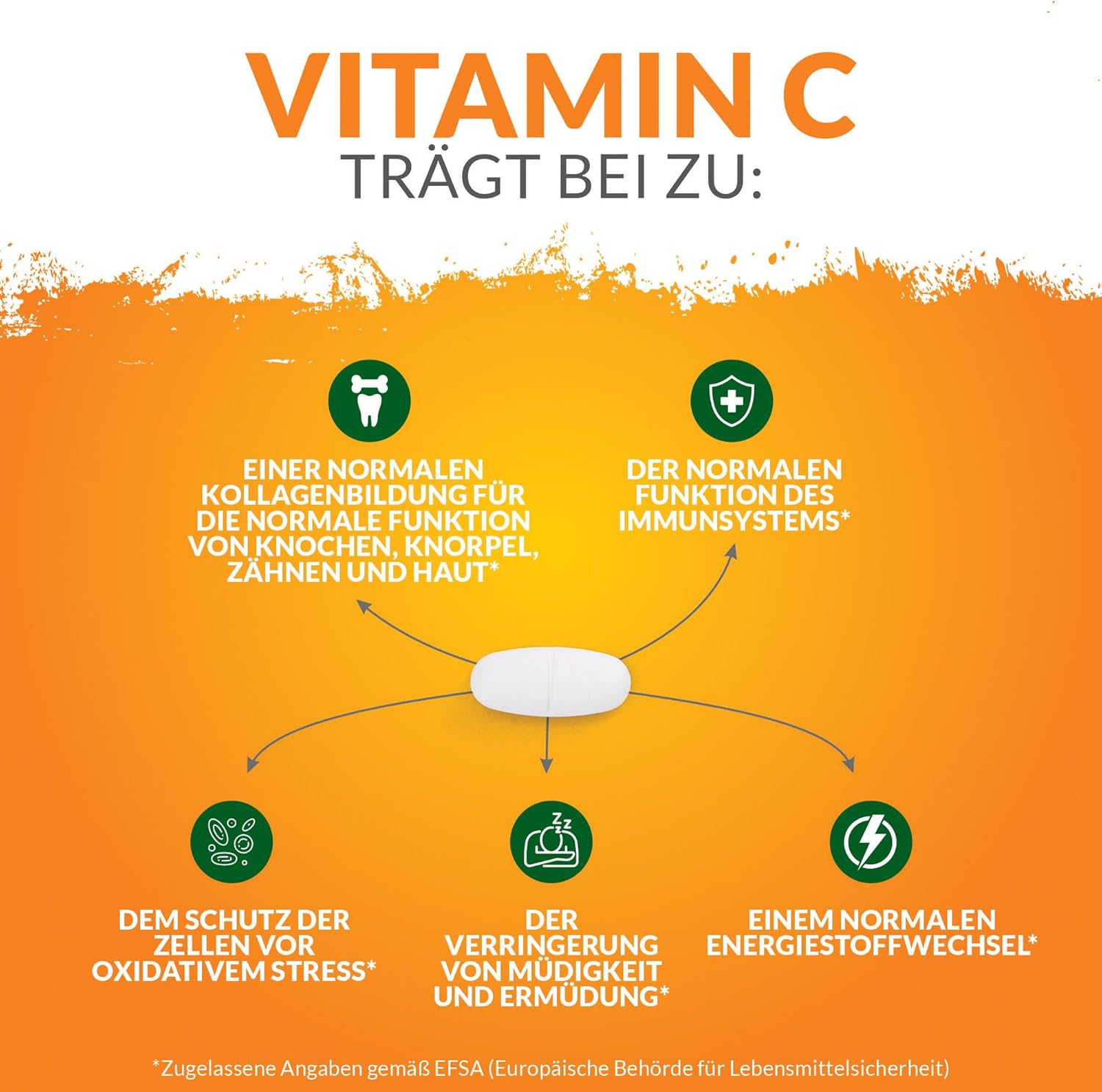 Detalle 2 de Nu U Nutrition Vitamin C 1000mg Hochdosiert 180 Vegane Tabletten