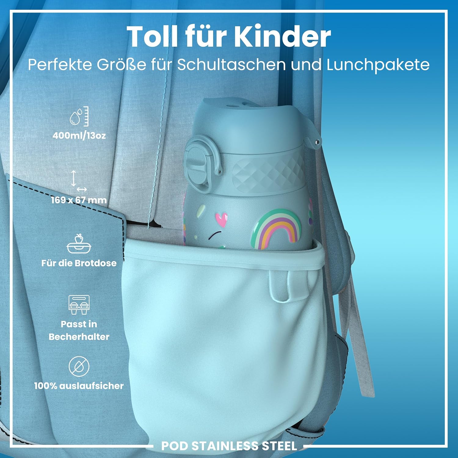 Thumbnail 1 de ion8 Kinder Trinkflasche 400ml 🥤