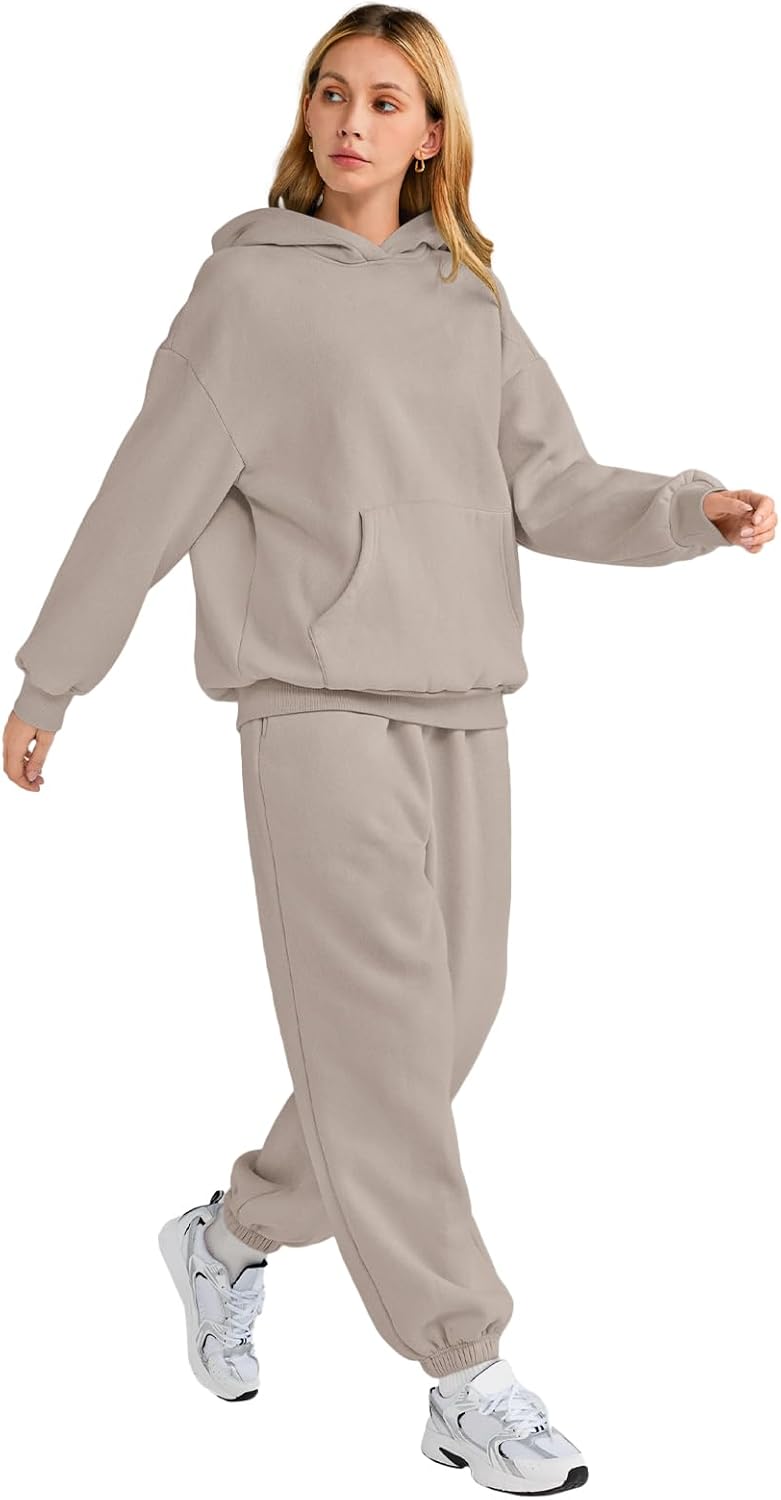 Thumbnail 3 de AUTOMET Women’s Oversized 2-Piece Lounge Hoodie & Sweatpants Set (Plus Size)