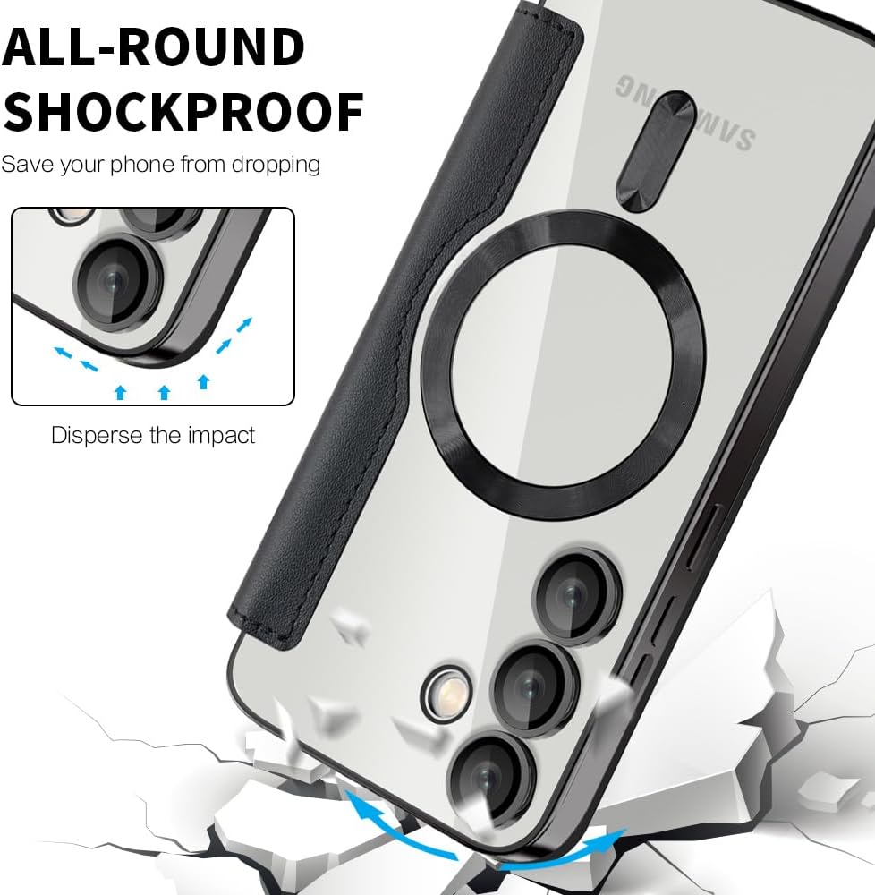 Detalle 1 de Asdsinfor Magnetic Flip Wallet Case for Galaxy S24 FE