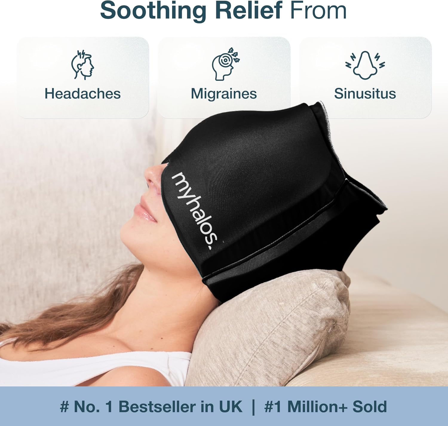 Detalle 2 de MyHalos Migraine Relief Cap