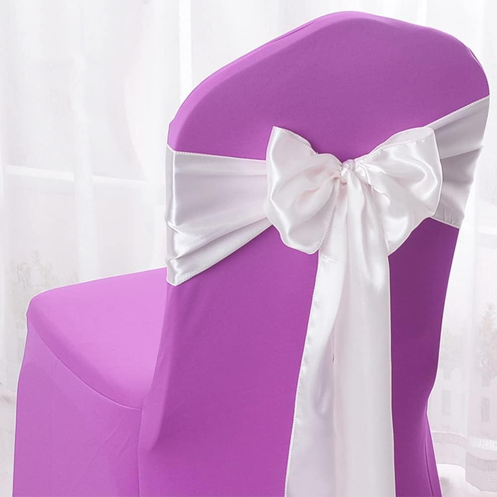 Detalle 1 de LIUYAXI White Double-Faced Satin Ribbon, 3-Inch Wide, 10 Yards