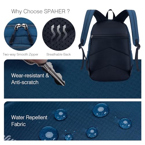 Detalle 1 de SPAHER Mochila de Viaje Cabina ✈️ 25L Impermeable Hombre y Mujer