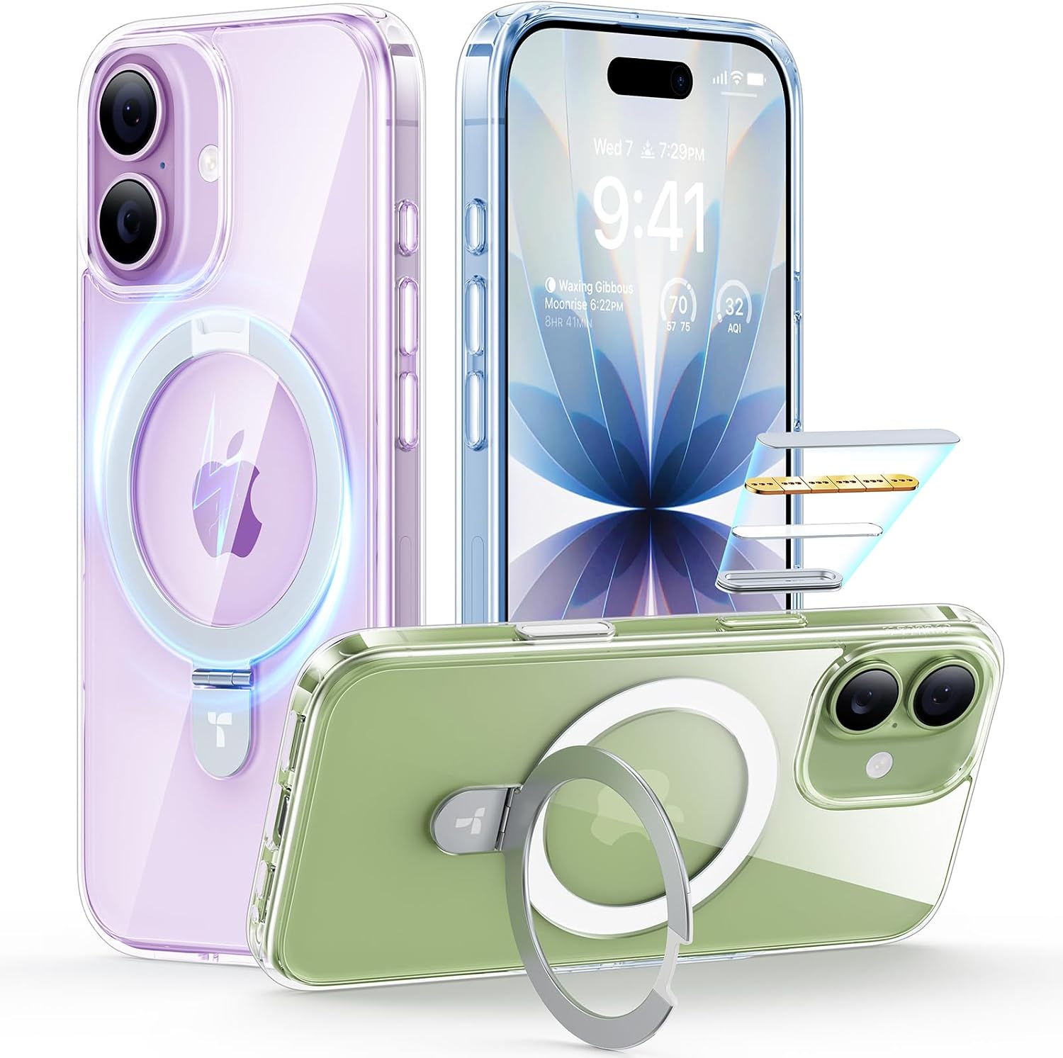 Detalle de TORRAS Ostand iPhone 17 Case Clear