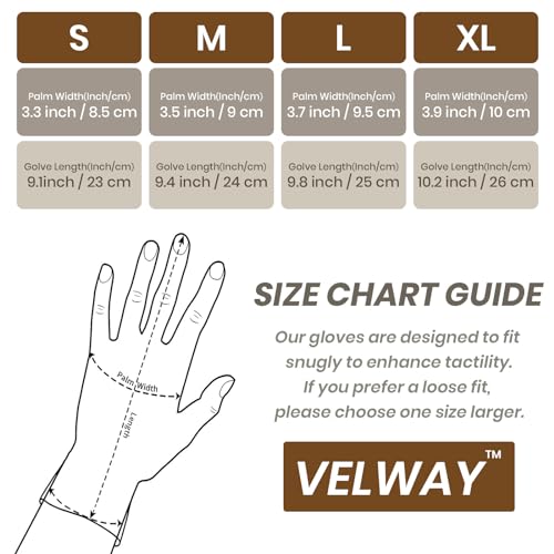 Detalle de Velway Gants de Travail Enduits PU 12 Paires Noir – Taille L ( 25 cm )