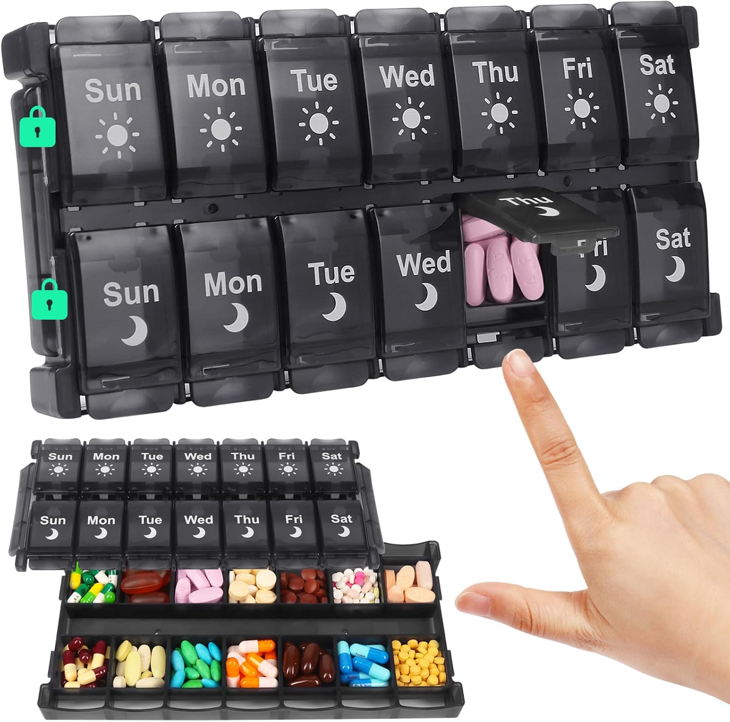 Detalle de Shintop Weekly Pill Organizer