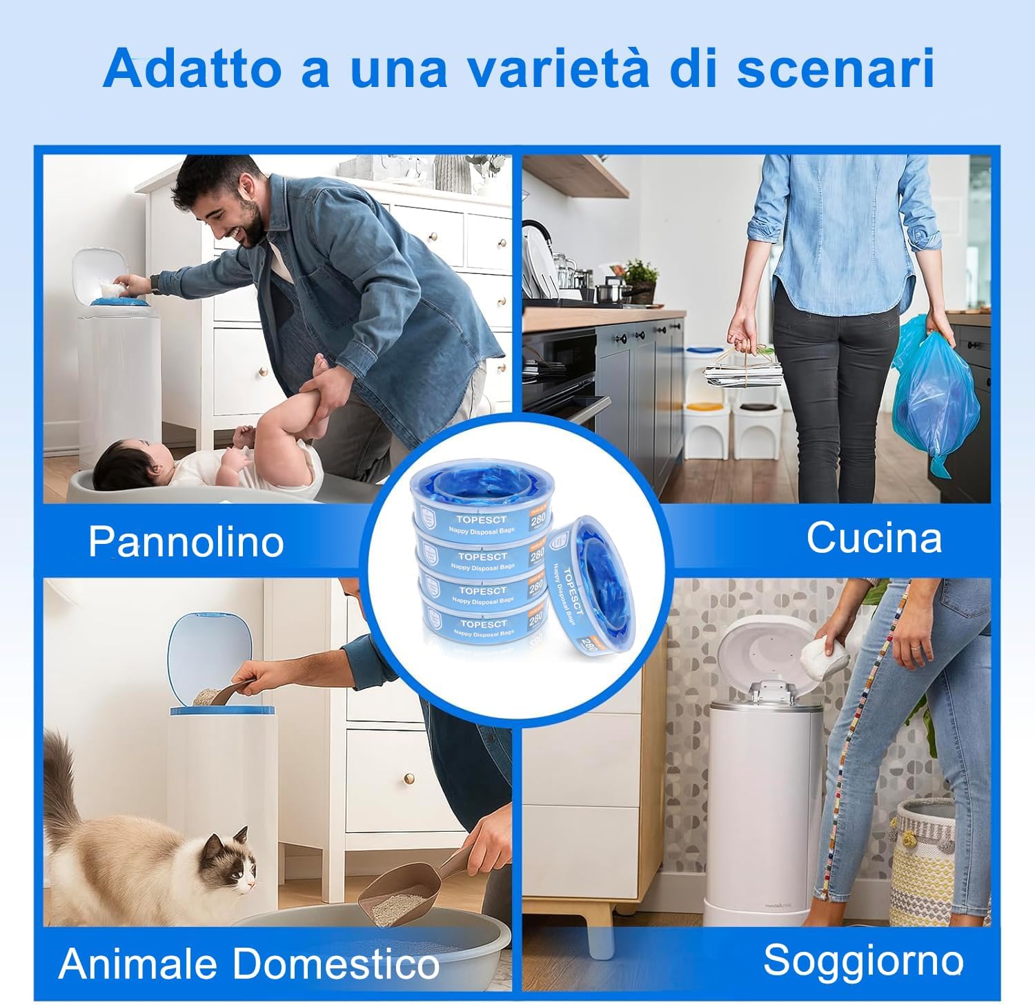 Thumbnail 6 de TopEsct Ricarica mangiapannolini 5 pezzi