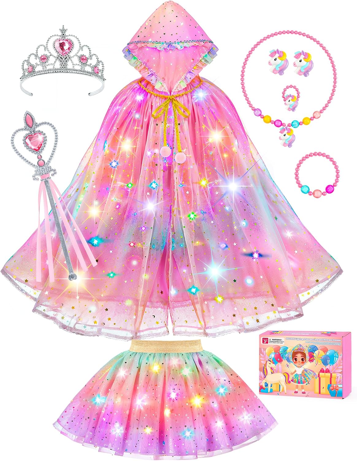 Detalle de DOLNOW Princess Dress Ages 3-6