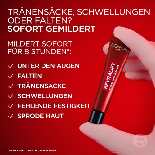 Detalle de L'Oréal Paris Anti-Tränensack Sofort Lifting – Revitalift Laser: Sofortige Straffung für Augenpartie (15 ml)